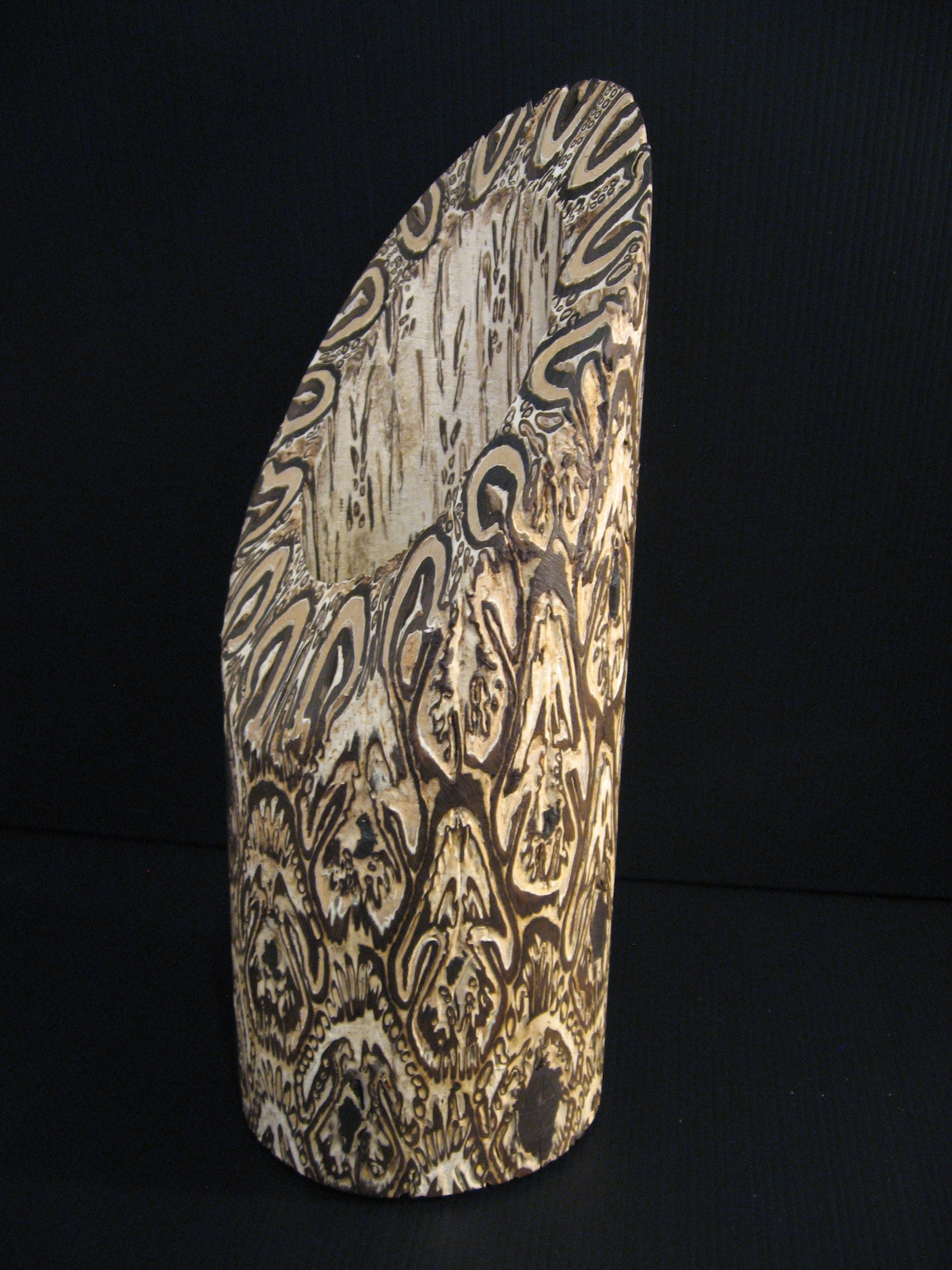 Ponga Wooden Vase New Zealand Native Wood by Fernwood Silver Fern Gallery