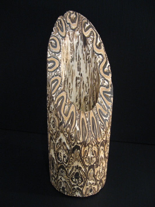 Ponga Wooden Vase New Zealand Native Wood by Fernwood Silver Fern Gallery