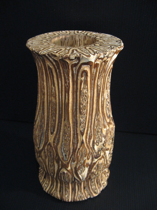 Ponga Wooden Vase New Zealand Native Wood by Fernwood Silver Fern Gallery