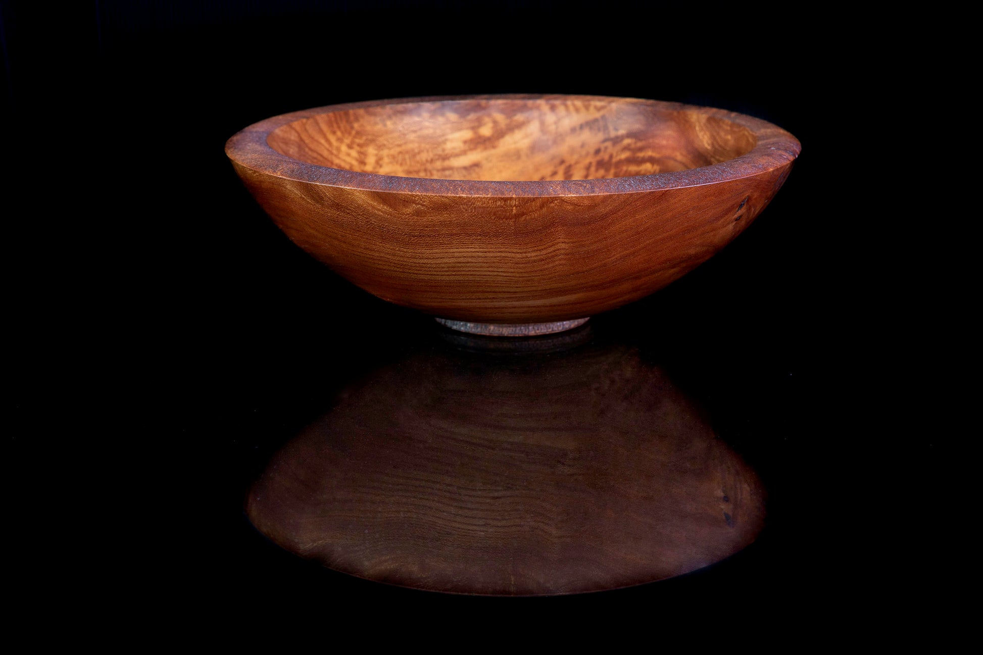 Elm Wood Bowl by Woodturner Mark Russell No289
