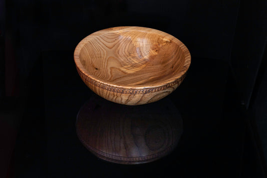 Wooden Bowl by Mark Russell - Elm No386